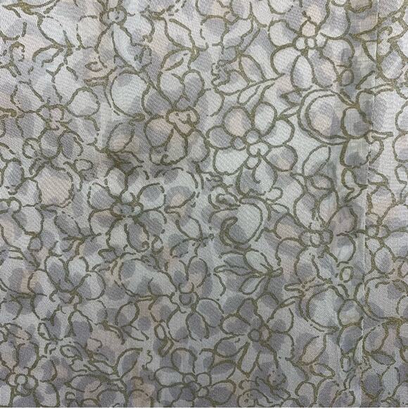 Vintage INC 100% Silk Slip Dress Sz 4 Gray Iridescent Floral Y2K Soft Girl - Picture 2 of 13